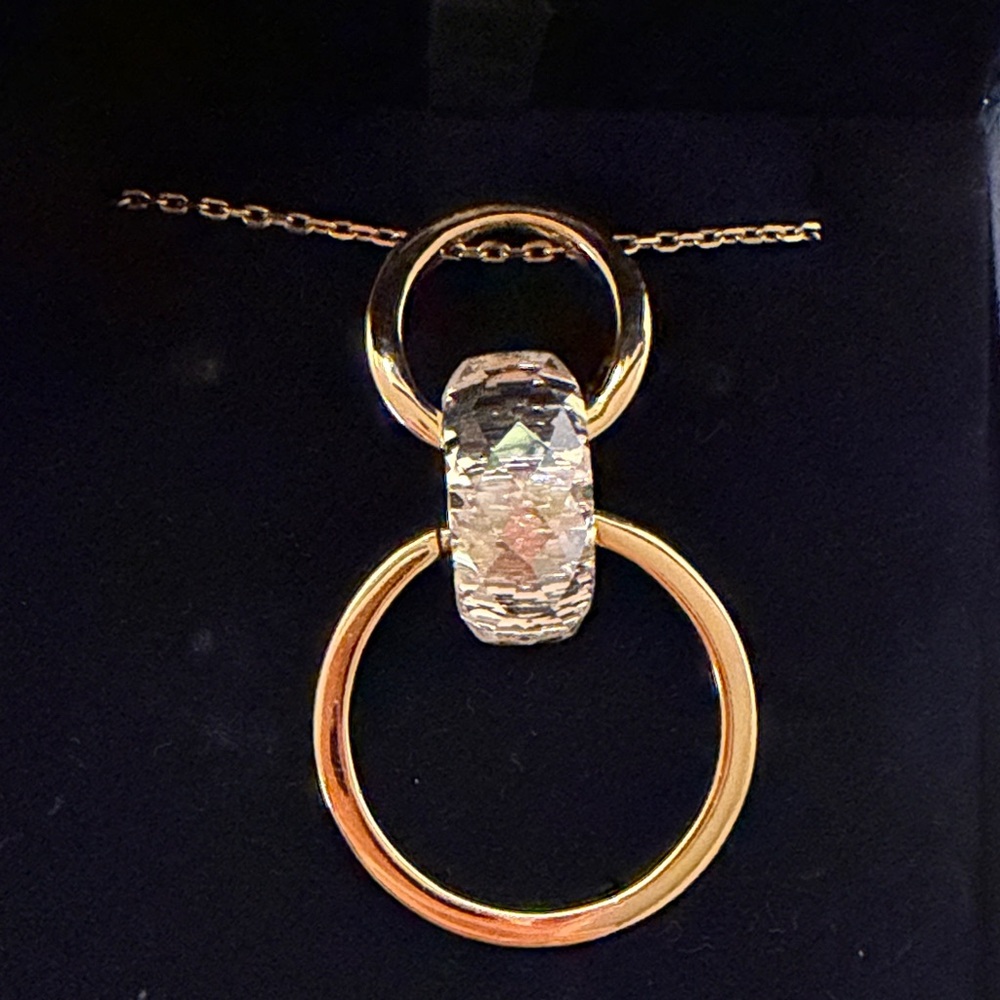 Swarovski Gold and Crystal Women's Necklace and Earrings Set - Picture 3 of 3